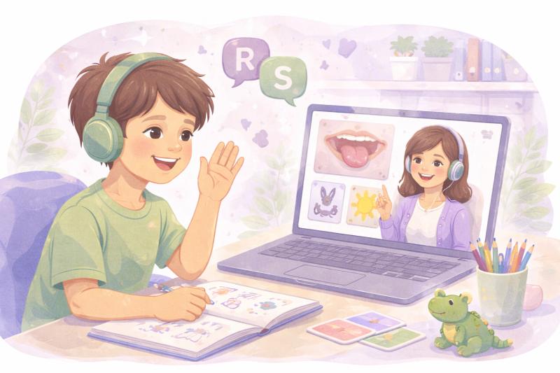 Λογοθεραπεία μέσω τηλεδιάσκεψης